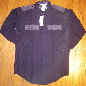 Uniform oxford button down shirts M-XL unisex police shirt
